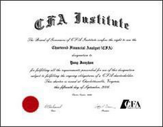 CFA证书介绍